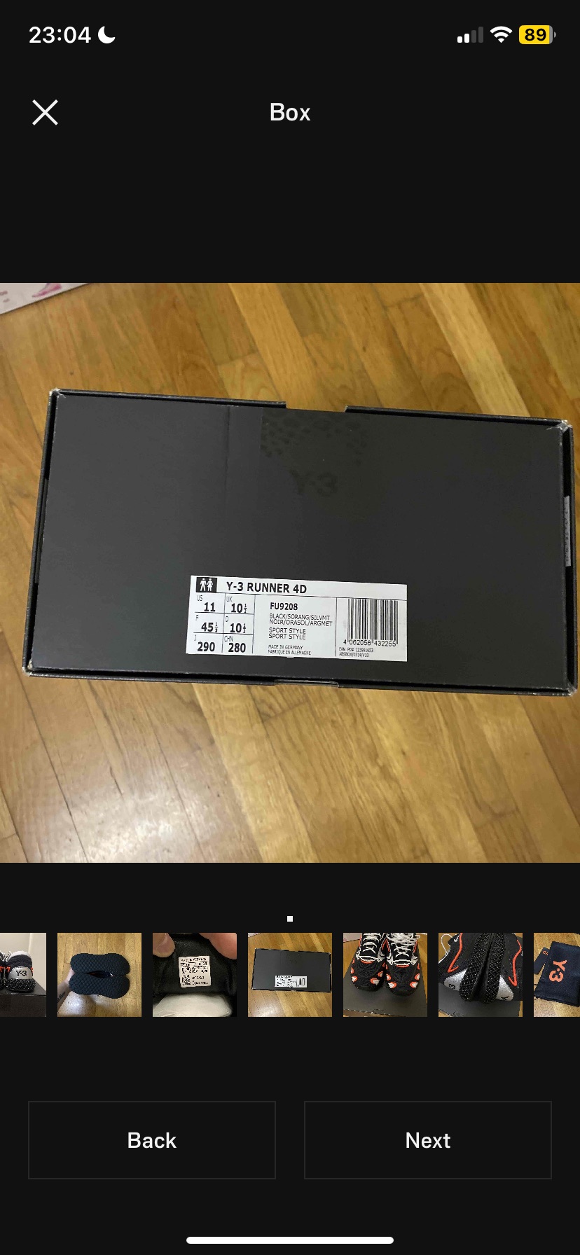 Adidas Y-3 Runner 4D Black Solar Orange (2020) photo 7