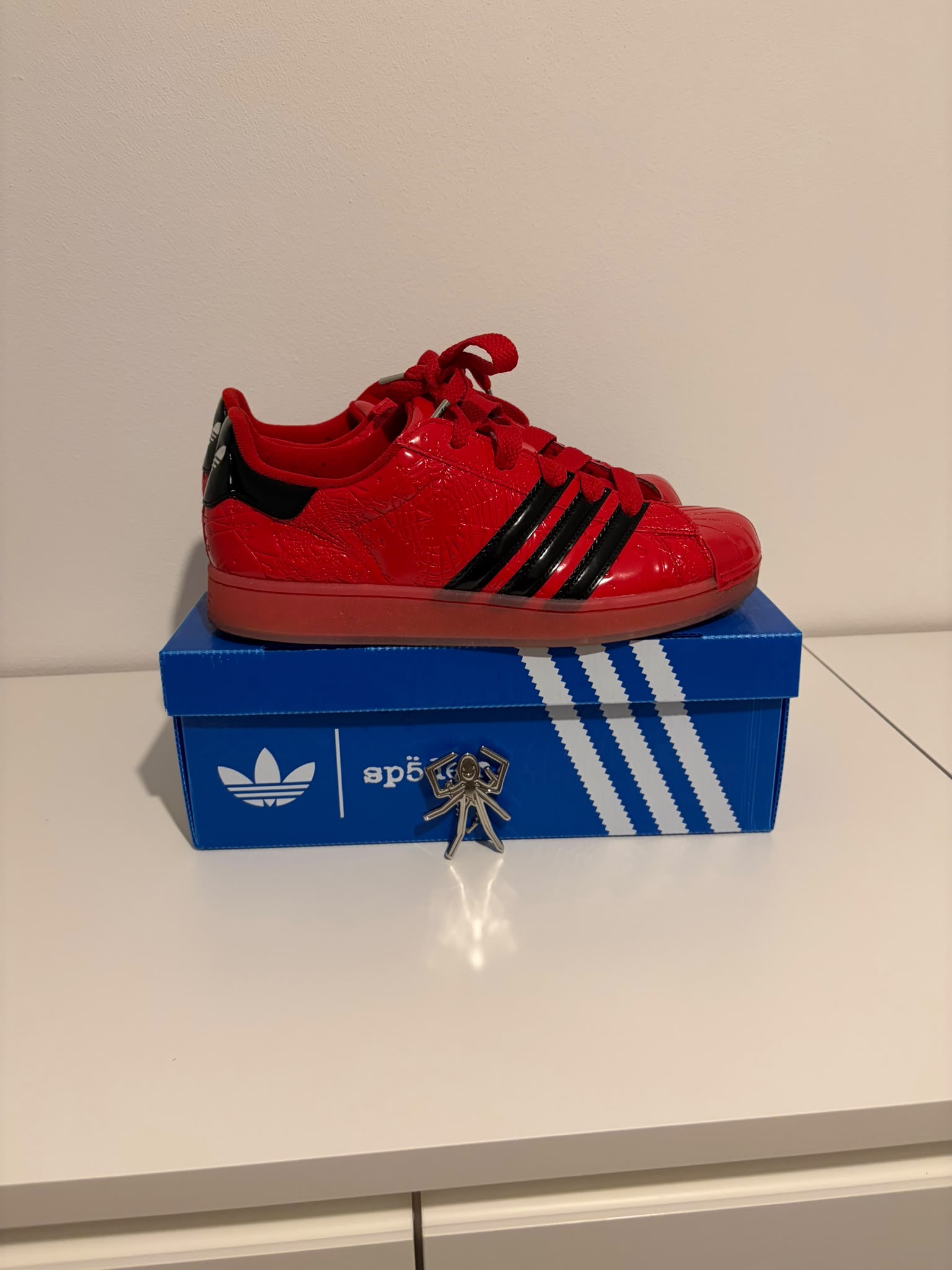 adidas x Sp5der Superstar 'Red Black' (2026) photo 4