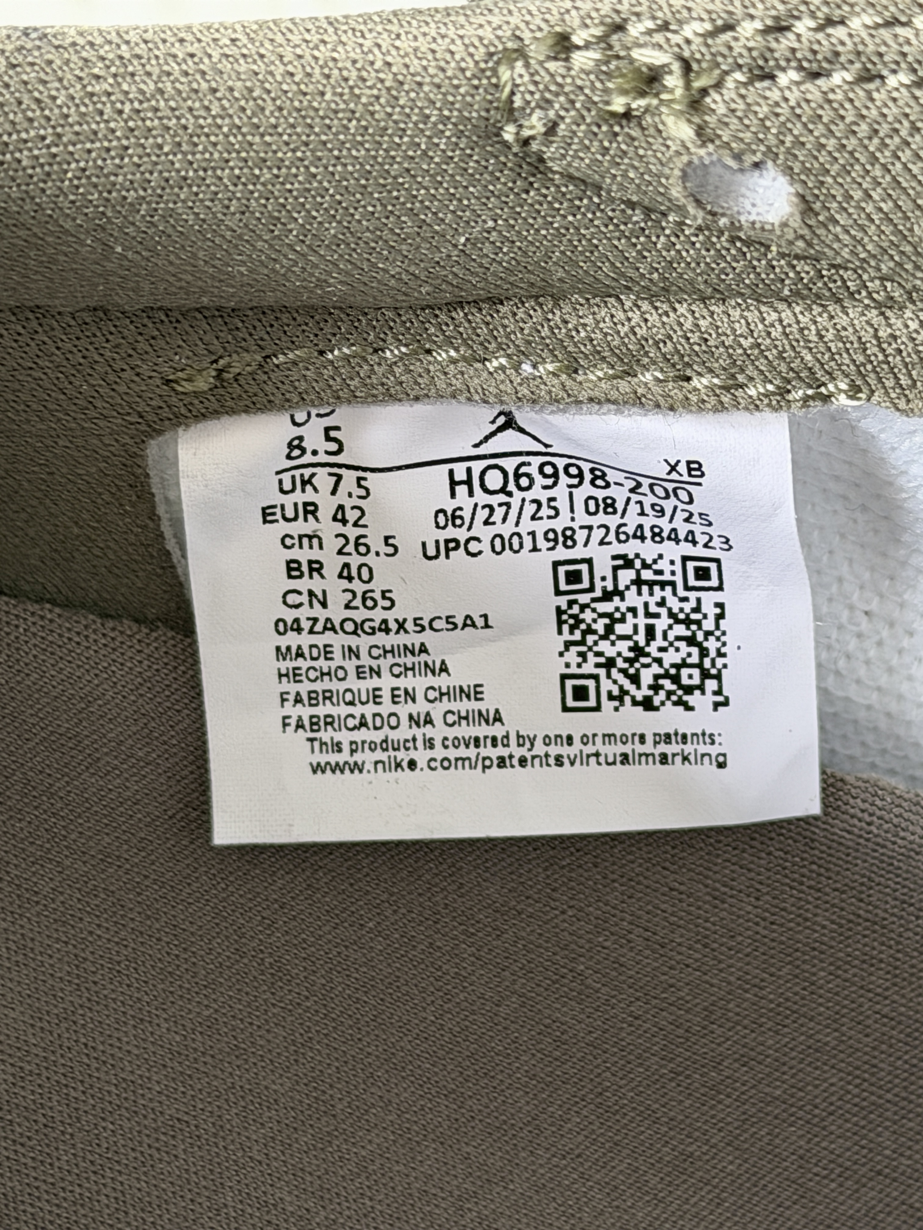 Air Jordan 1 Low OG 'Medium Olive' (2026) photo 6