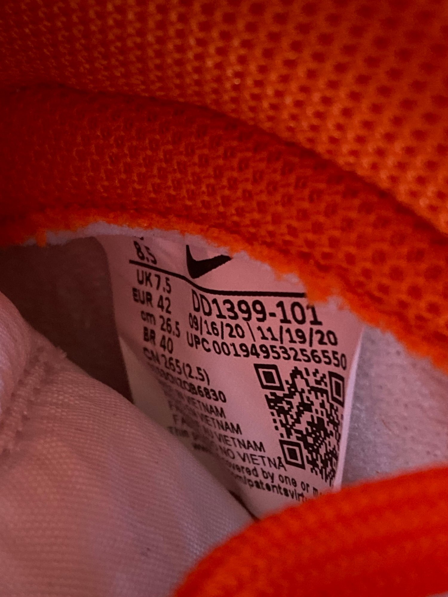 Nike Dunk High 'Syracuse' (2021) photo 5