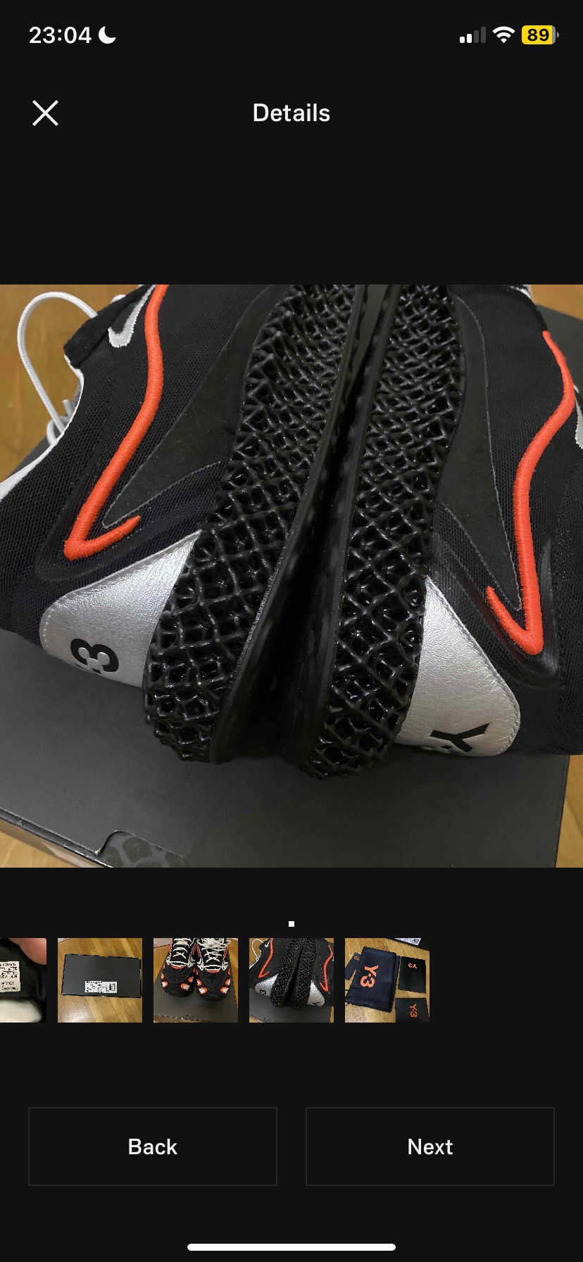 Adidas Y-3 Runner 4D Black Solar Orange (2020) photo 10
