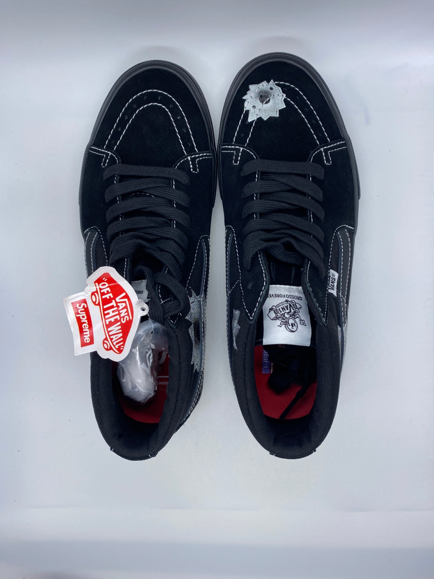 Vans Skate Grosso Mid Supreme x Nate Lowman Black photo 3