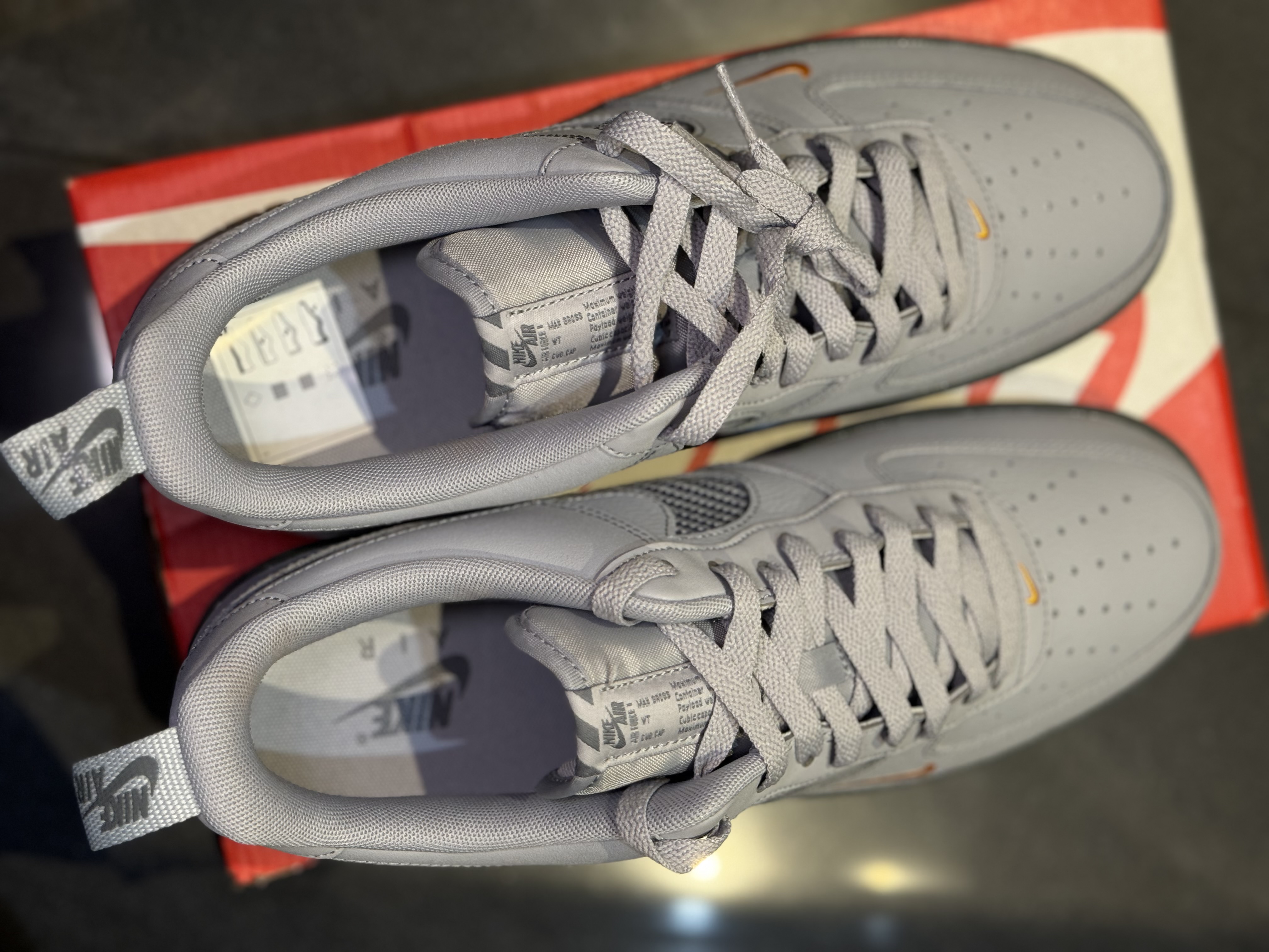 Nike Air Force 1 Low Cut-Out Swoosh Grey (2022) photo 3