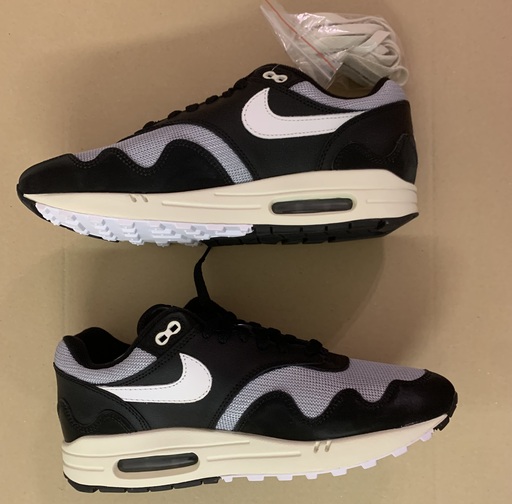 Nike x Patta Air Max 1 Waves 'Black White' (With Bracelet) (2021)