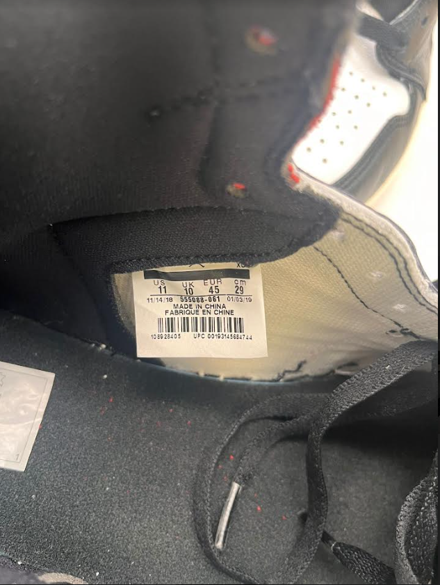 Air Jordan 1 Retro High OG 'Gym Red' (2019) photo 7