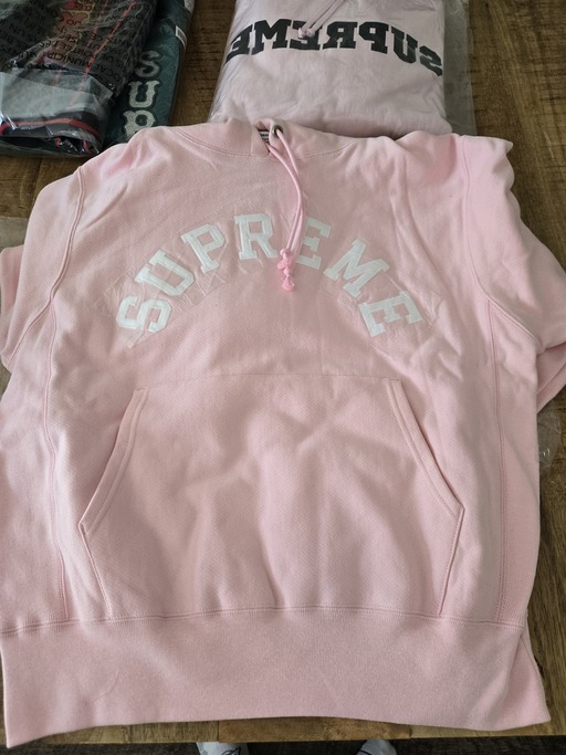 Supreme Champion Hooded Sweatshirt 'Pink' (SS25)