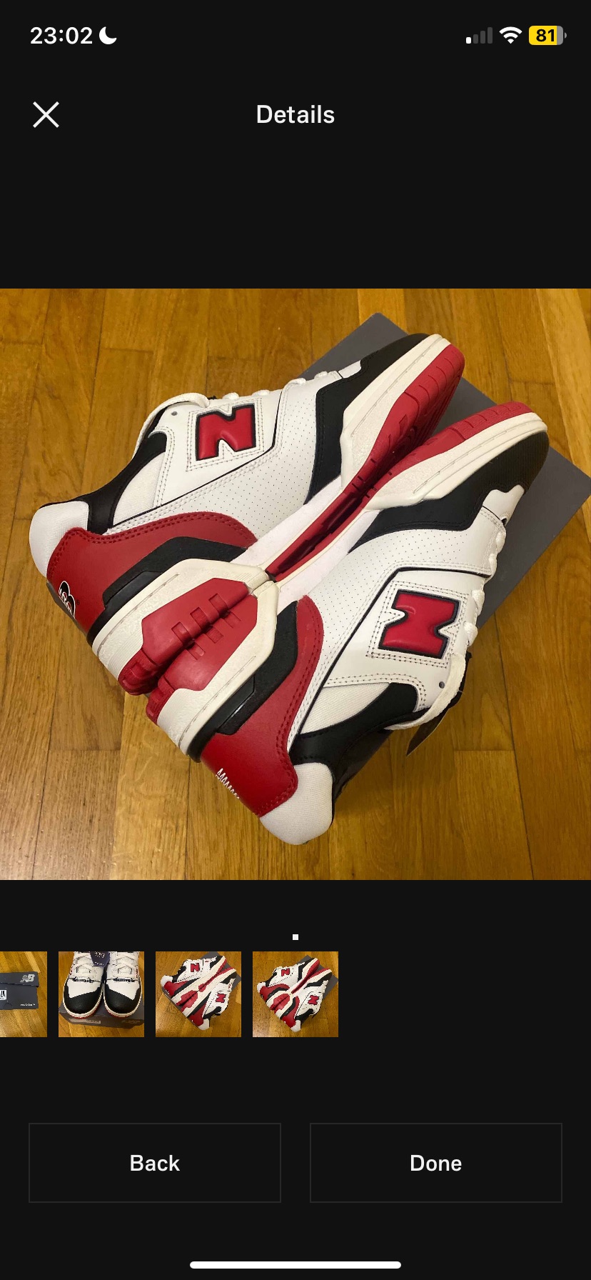 New Balance 550 White Red Black (2021) photo 10