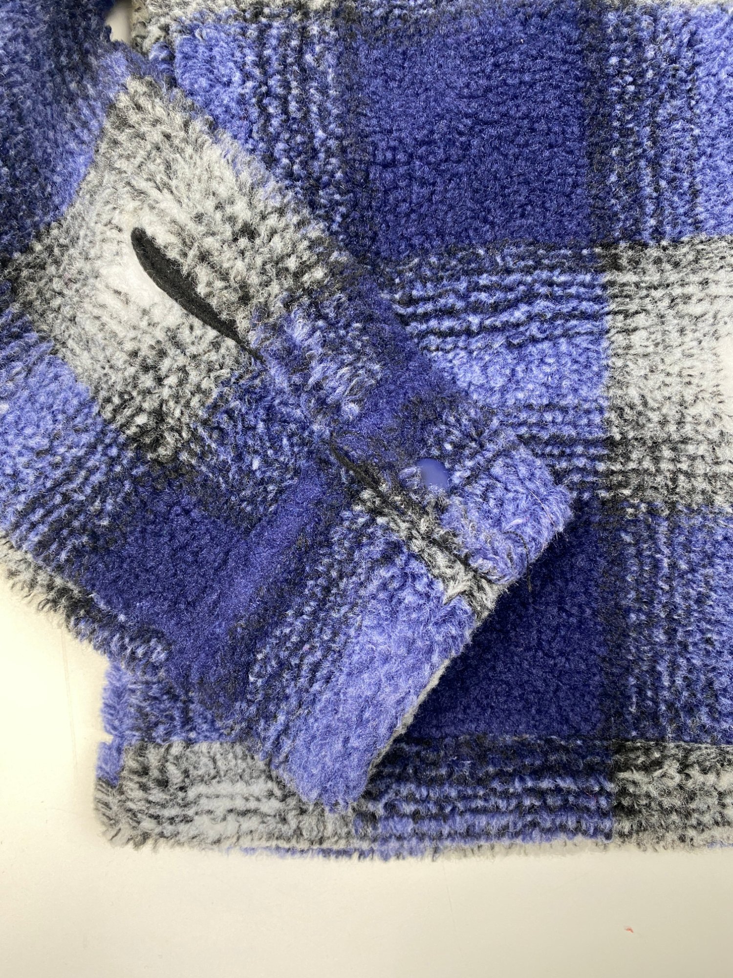 Stussy Jack Shadow Plaid Zip Shirt Navy (FW22) photo 5