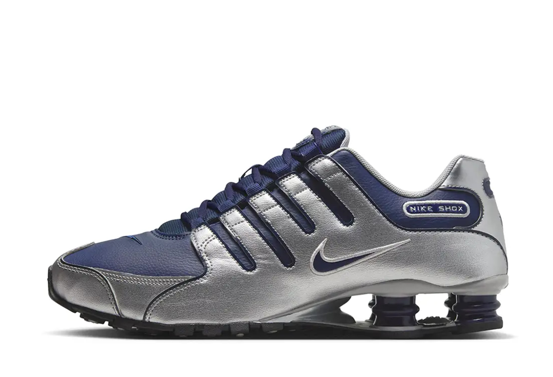 Nike Shox NZ 'Navy Silver' (2025) SILVER sneaker – authenticated on KLEKT