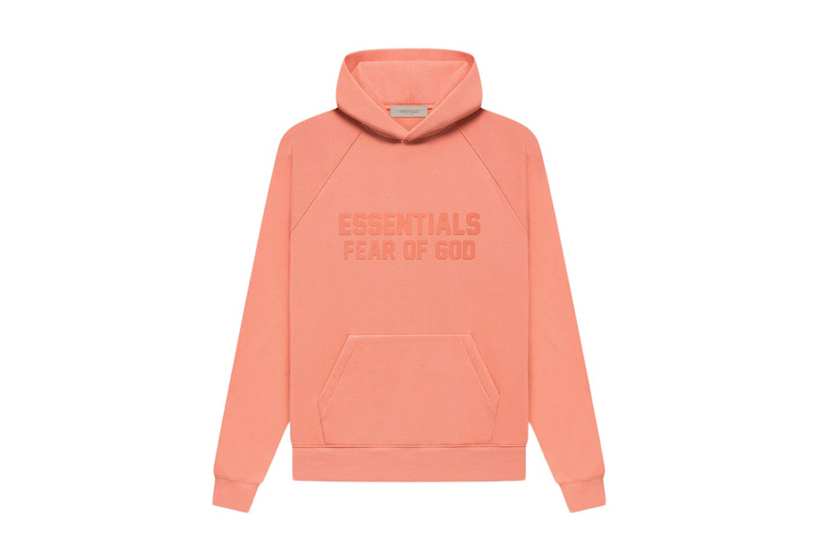 Fear Of God Essentials Hoodie Coral (FW22) CORAL sneaker – authenticated on KLEKT