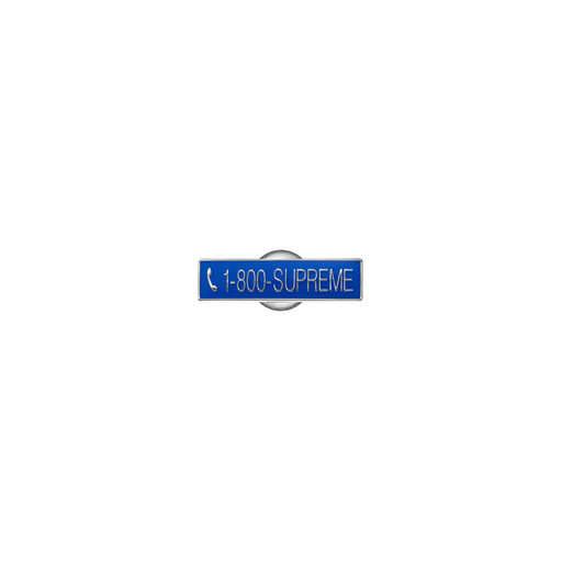 Supreme 1-800 Pin Blue (FW19)