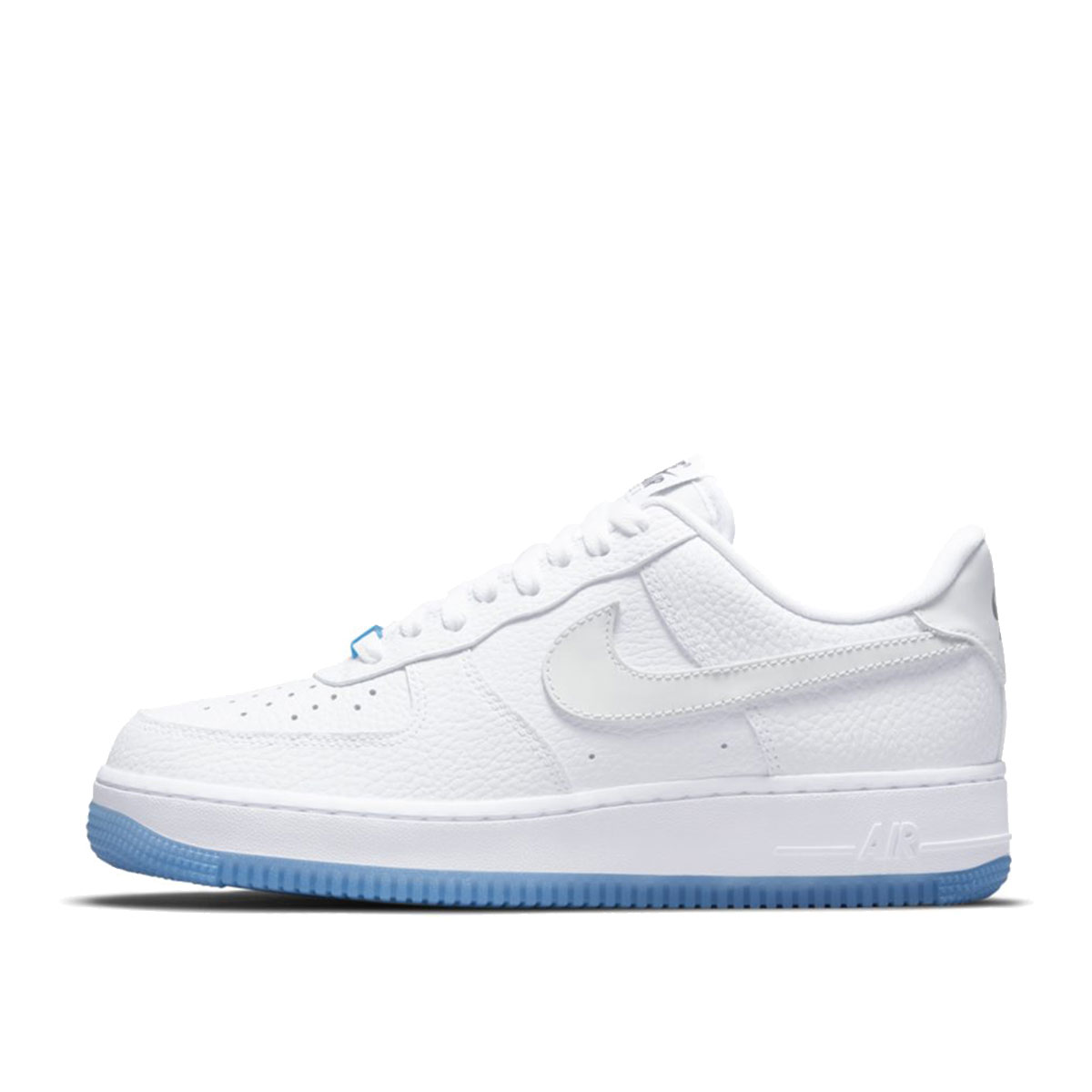 Nike WMNS Air Force 1 Low UV Reactive Swoosh (2021) WHITE/WHITE/WHITE/UNIVERSITY BLUE sneaker – authenticated on KLEKT