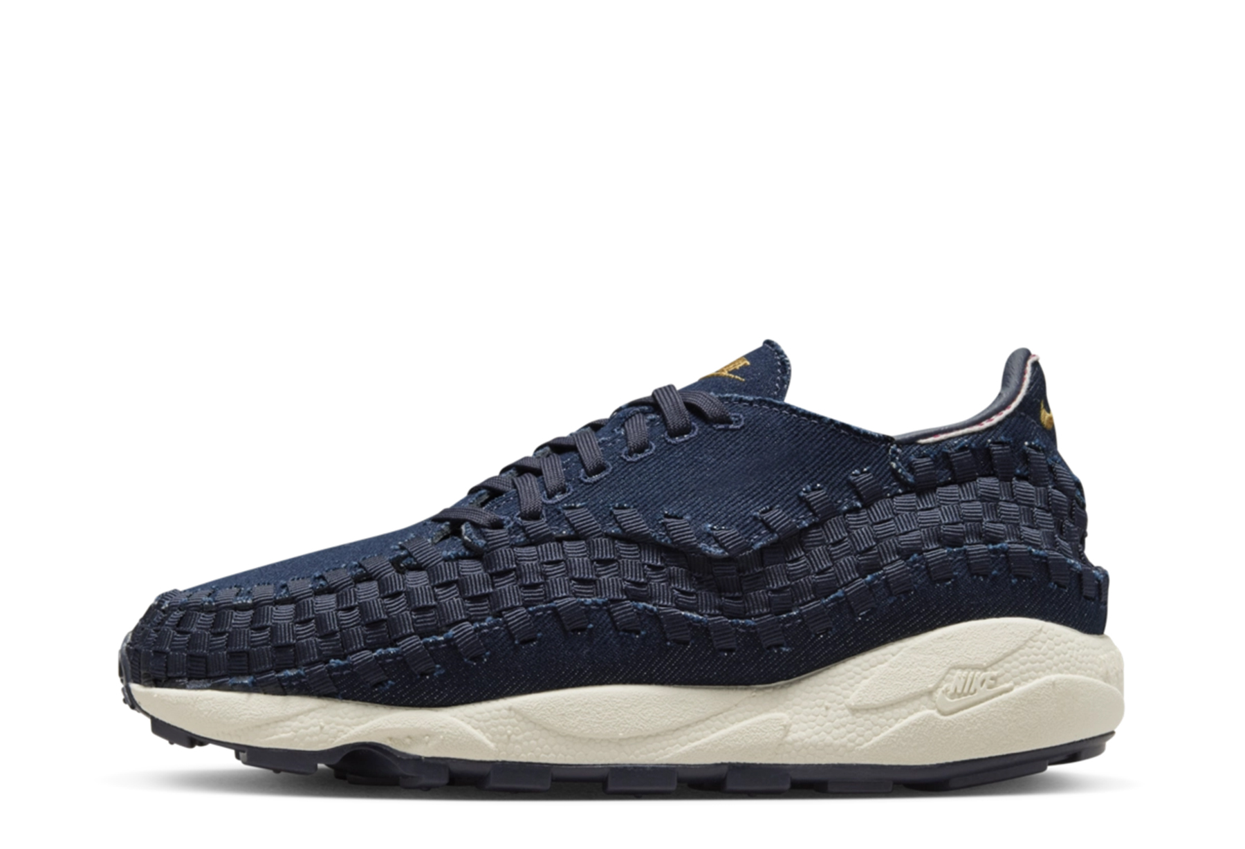 Nike Air Footscape Woven WMNS 'Denim' (2024) Denim/Wheat Gold/Obsidian/Coconut Milk sneaker – authenticated on KLEKT