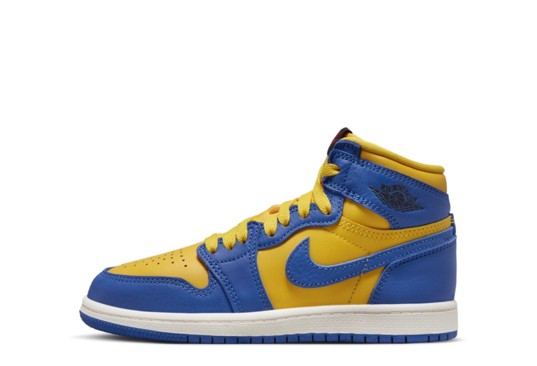 Air Jordan 1 High Retro OG PS 'Reverse Laney' (2023) Varsity Maize/Game Royal/Sail/Black sneaker – authenticated on KLEKT