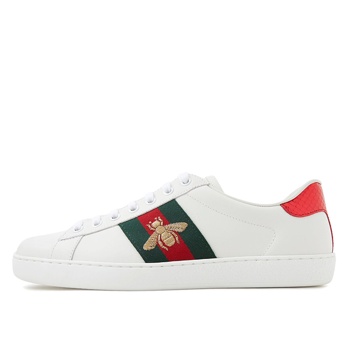 Luxury Gucci Ace Bee White WHITE sneaker – authenticated on KLEKT