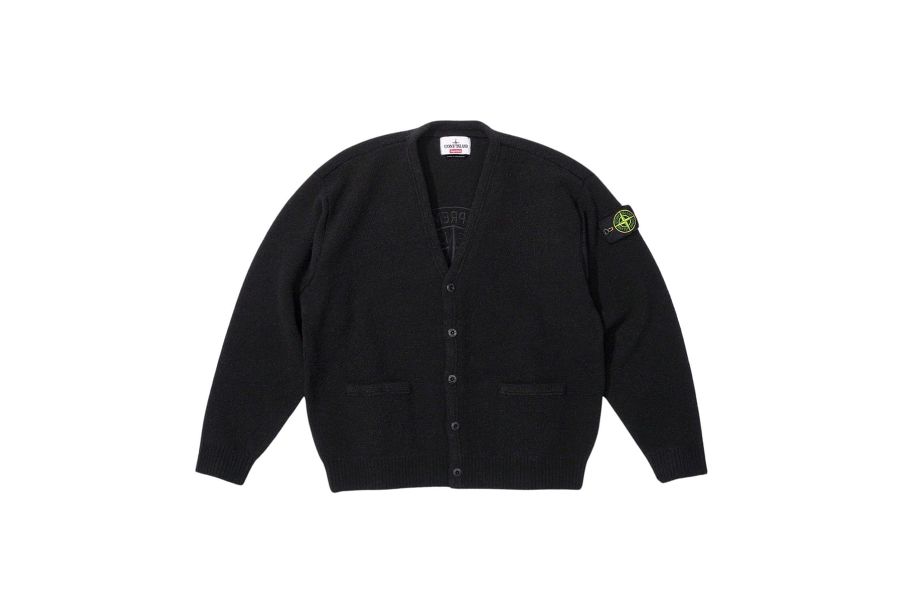 Supreme x Stone Island Bouclé Cardigan Black (FW23) BLACK sneaker – authenticated on KLEKT