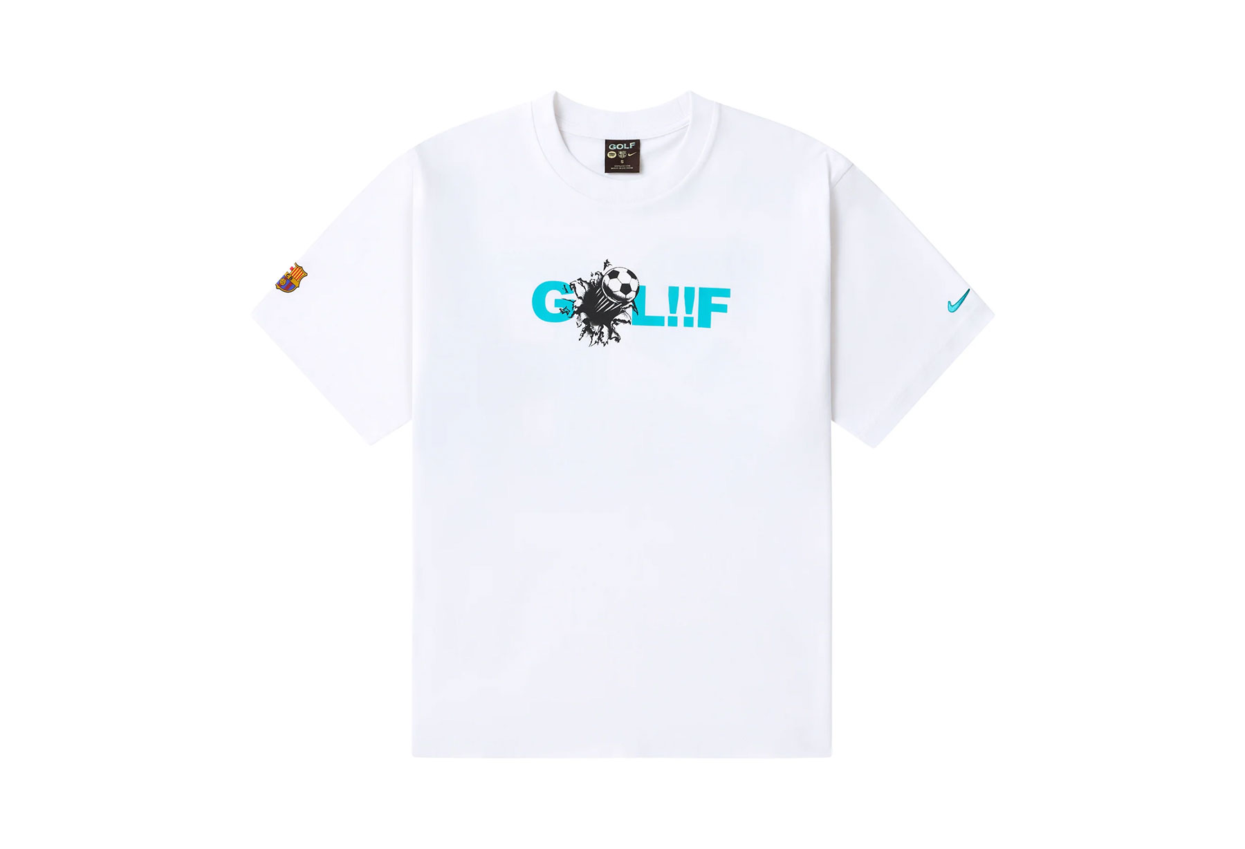 GOLF WANG FC Barcelona x Nike x GOLF WANG GOL Logo Tee (FW26) WHITE sneaker – authenticated on KLEKT