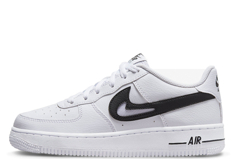 Nike Air Force 1 Low Cut-Out White Black white/black sneaker – authenticated on KLEKT