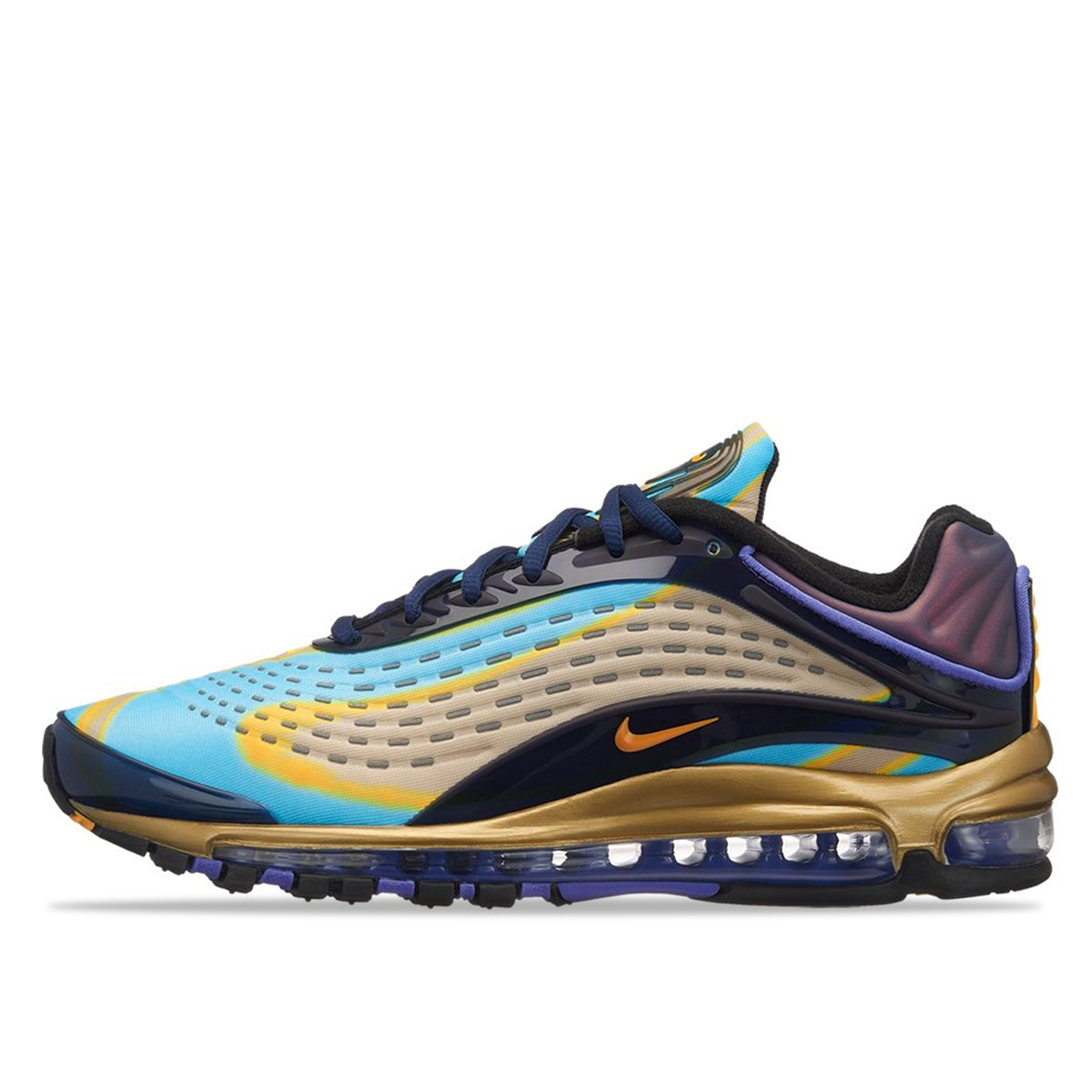 Nike Air Max Deluxe Midnight Navy Laser Orange sneaker – authenticated on KLEKT