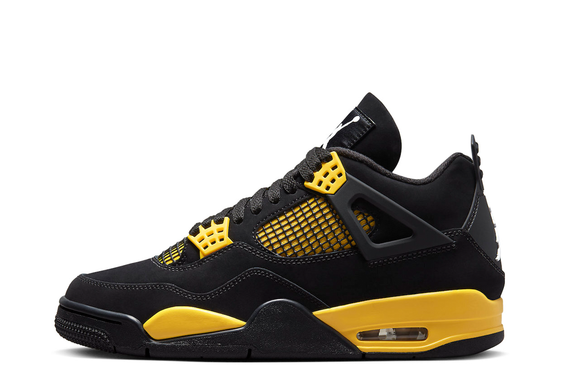 Air Jordan 4 'Thunder' (2023) Black/Tour Yellow sneaker – authenticated on KLEKT