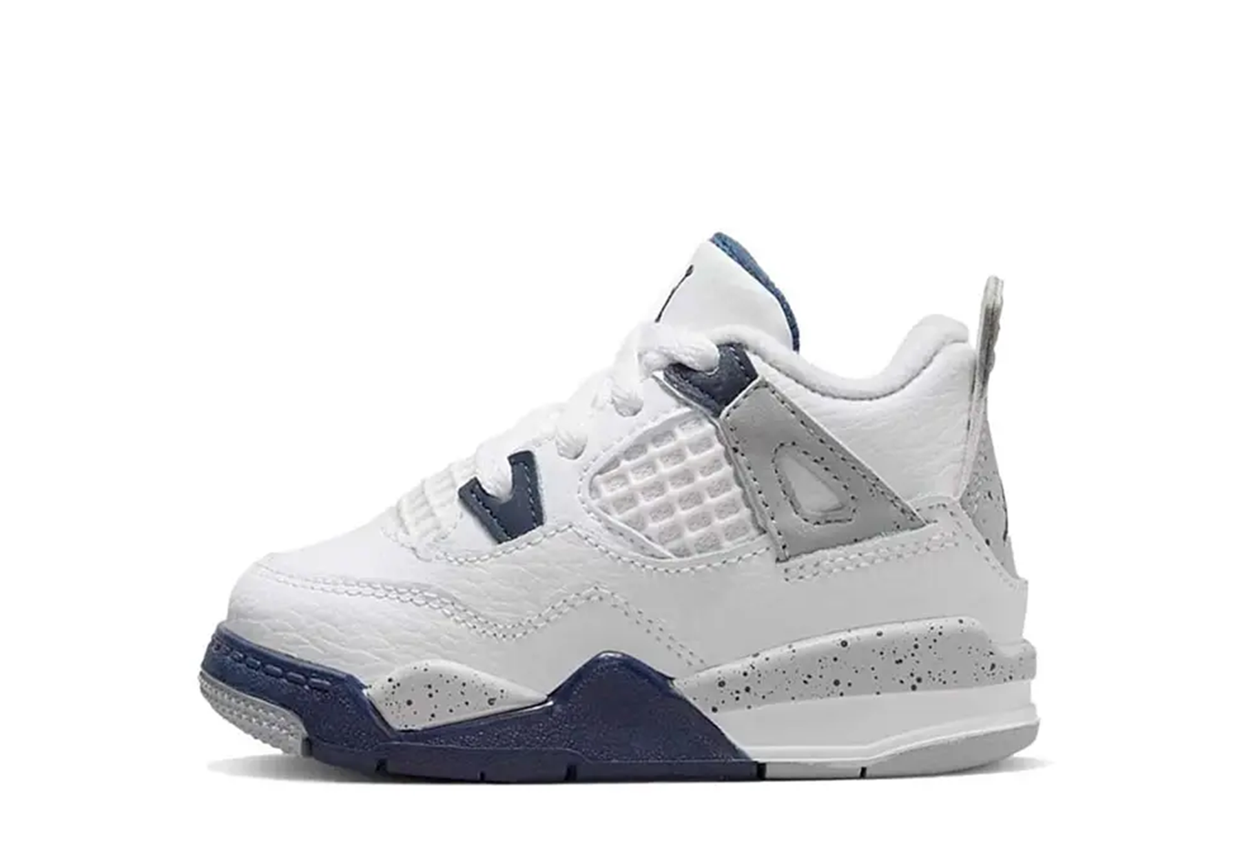 Air Jordan 4 Toddler Midnight Navy (2022) WHITE/MIDNIGHT NAVY/LIGHT SMOKE GREY/FIRE RED sneaker – authenticated on KLEKT