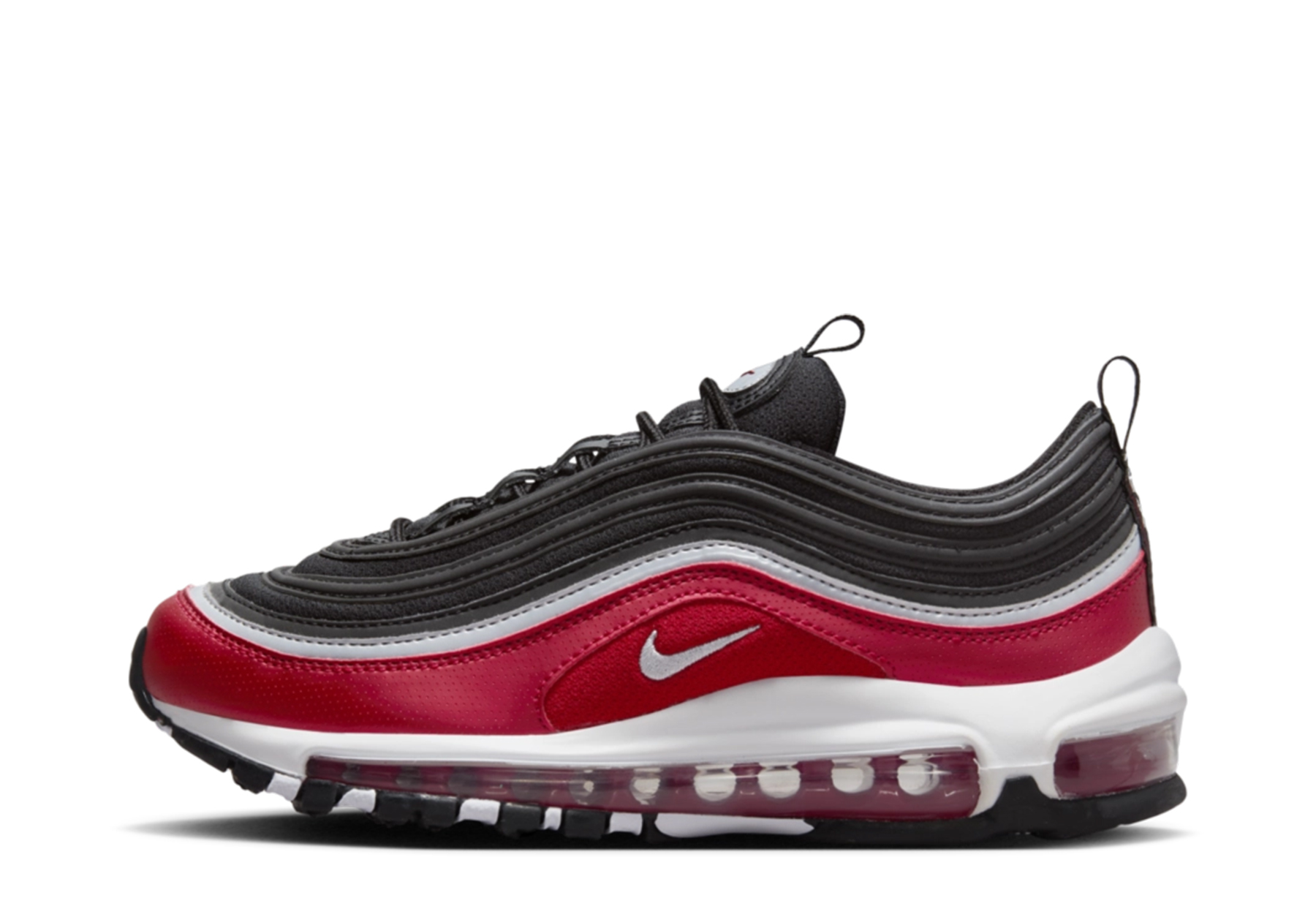 Nike Air Max 97 SE GS 'Black Varsity Red' (2023) Black/Varsity Red/White/Metallic Silver sneaker – authenticated on KLEKT