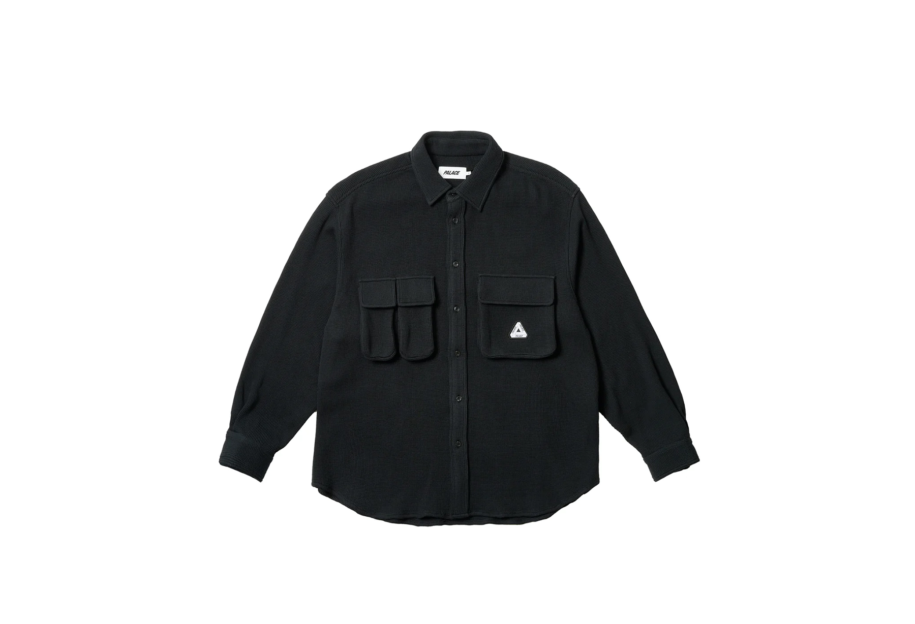 Palace Waffle Shirt Black (SS24) BLACK sneaker – authenticated on KLEKT
