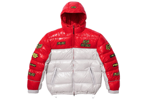 Supreme x Fox Racing Shiny Down Puffer Jacket 'White' (FW25) – authenticated on KLEKT