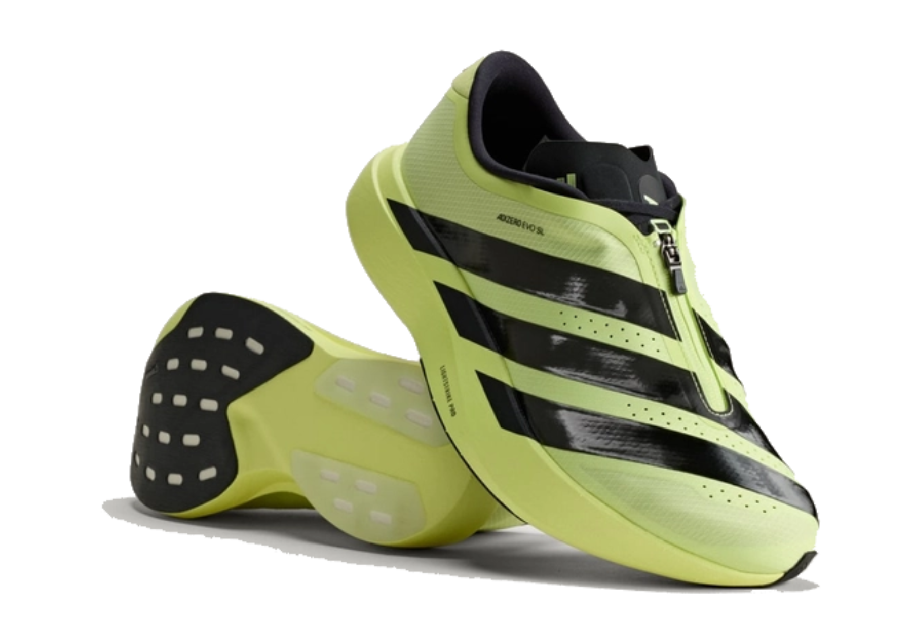Adidas Adizero EVO SL Zip LIGHTSTRIKEPRO (2026) Neon Green / Black sneaker – authenticated on KLEKT