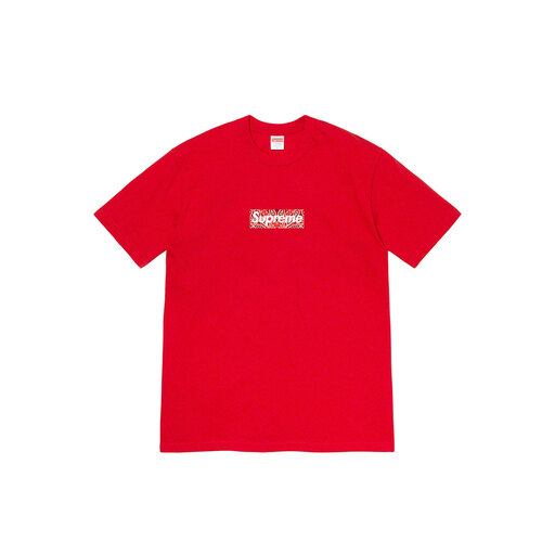Supreme Bandana Box Logo T-Shirt Tee Red (FW19)