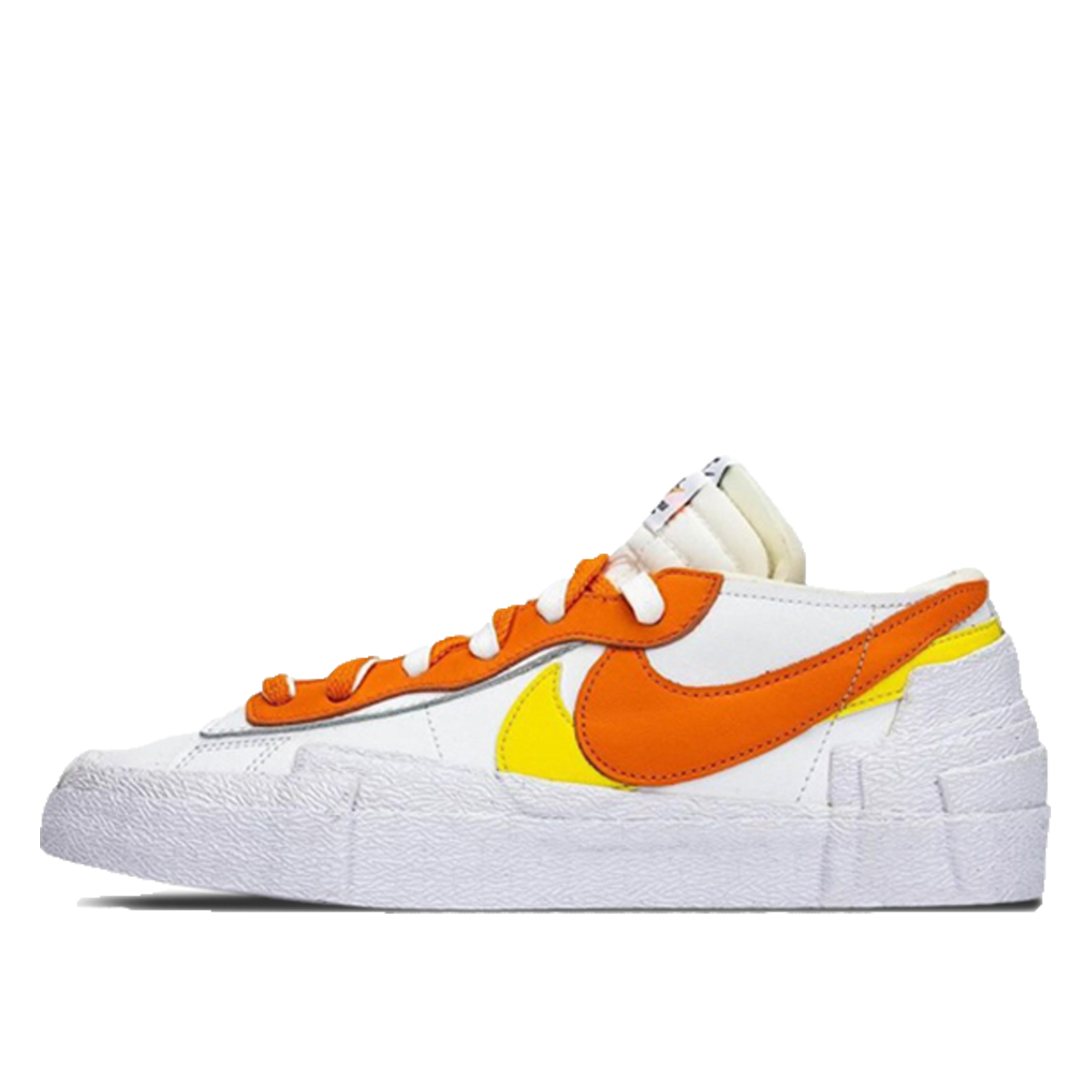 Nike x sacai Blazer Low Magma Orange (2021) WHITE/MAGMA ORANGE/WHITE sneaker – authenticated on KLEKT