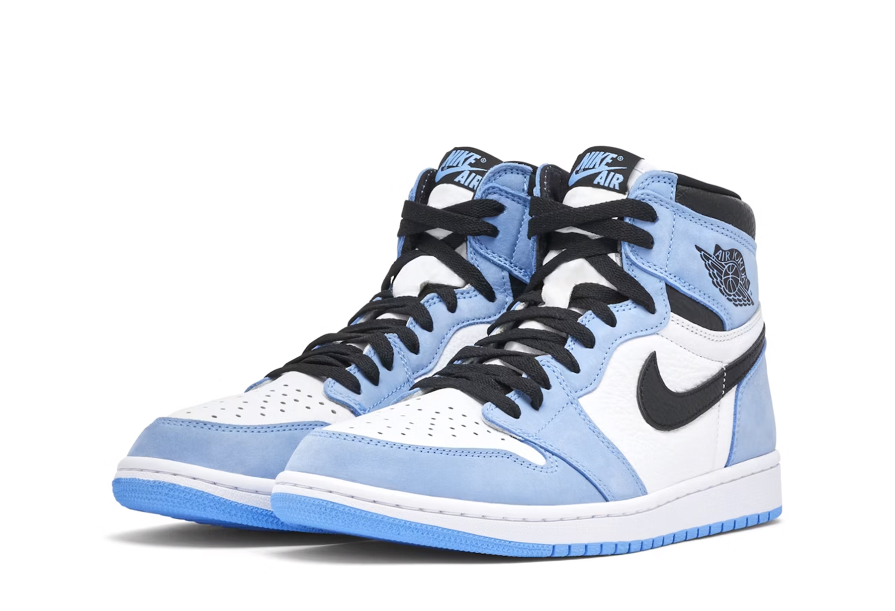 Air Jordan 1 Retro High 'White University Blue' (2021) WHITE/UNIVERSITY BLUE/BLACK sneaker – authenticated on KLEKT
