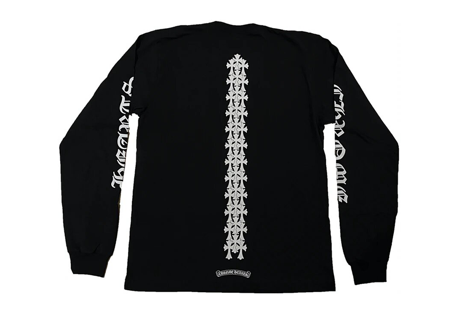 Chrome Hearts Cemetery Cross Tire Tracks L/S T-Shirt Black BLACK sneaker – authenticated on KLEKT