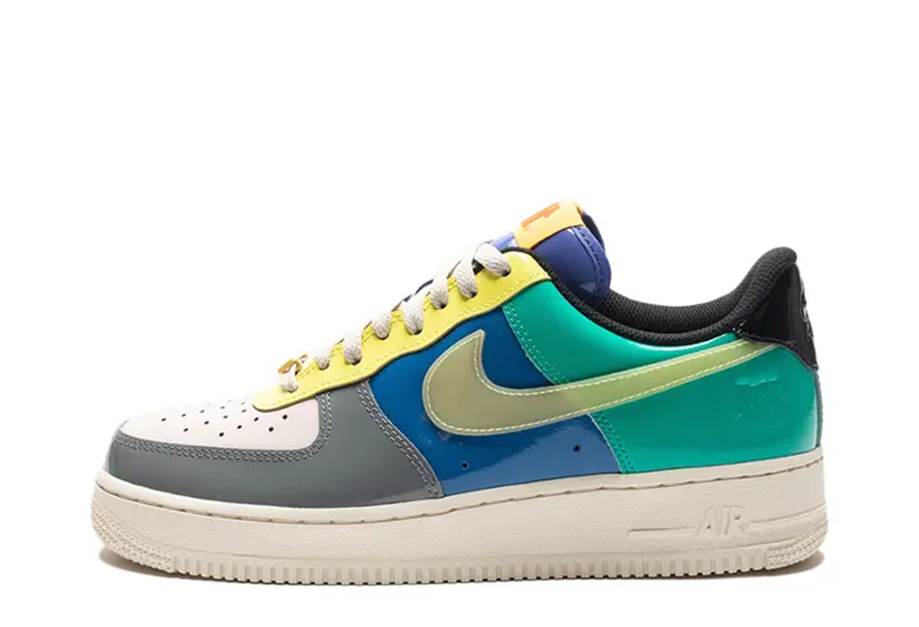 Nike Air Force 1 x Undefeated Low 'Multi Patent' Teal Grey (2022) sneaker – authenticated on KLEKT