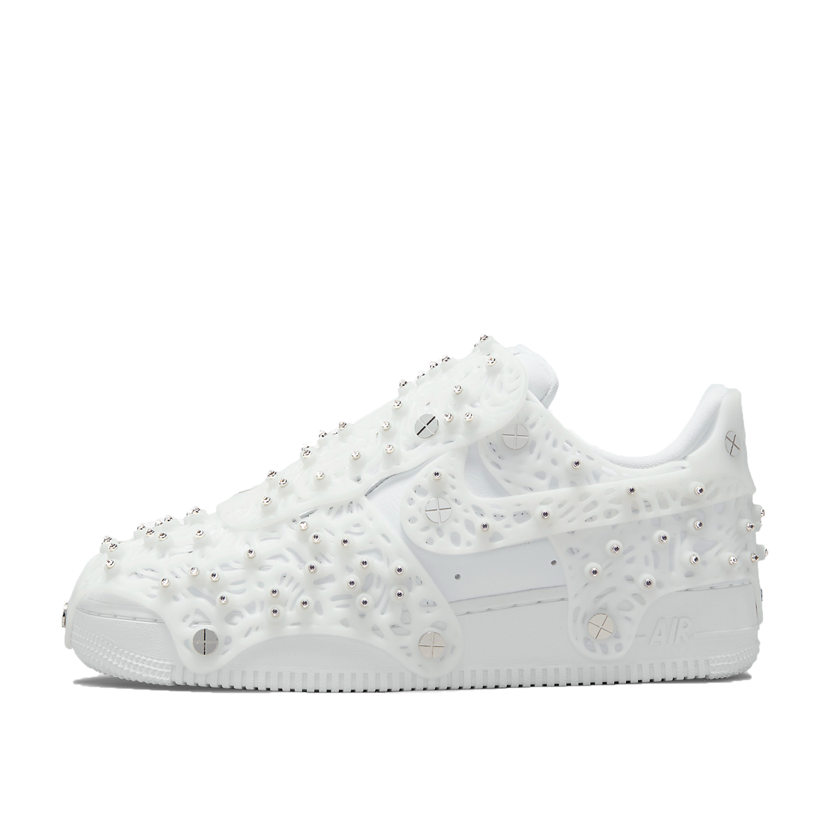 Nike x Swarovski Air Force 1 Low LXX WMNS Triple White (2021) WHITE/WHITE/METALLIC SILVER sneaker – authenticated on KLEKT