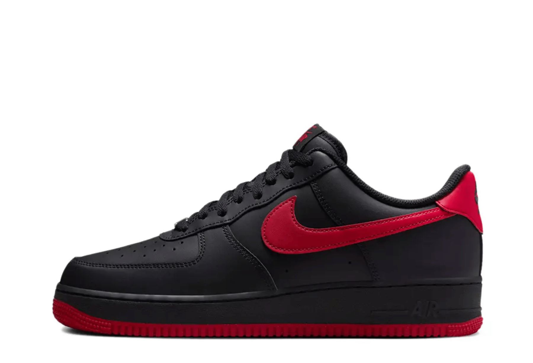 Nike Air Force 1 Low 'Vamps' (2024) BLACK/UNIVERSITY RED/BLACK sneaker – authenticated on KLEKT