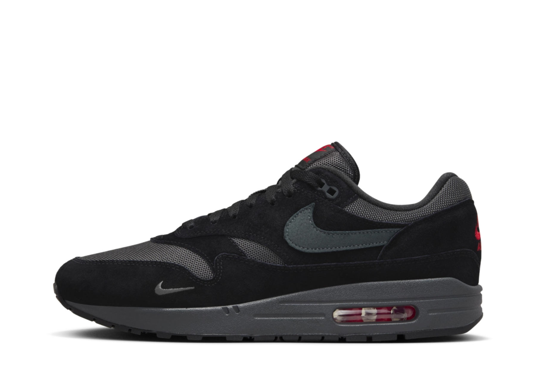 Nike Air Max 1 'Bred 2.0' (2023) Black/Anthracite/University Red sneaker – authenticated on KLEKT