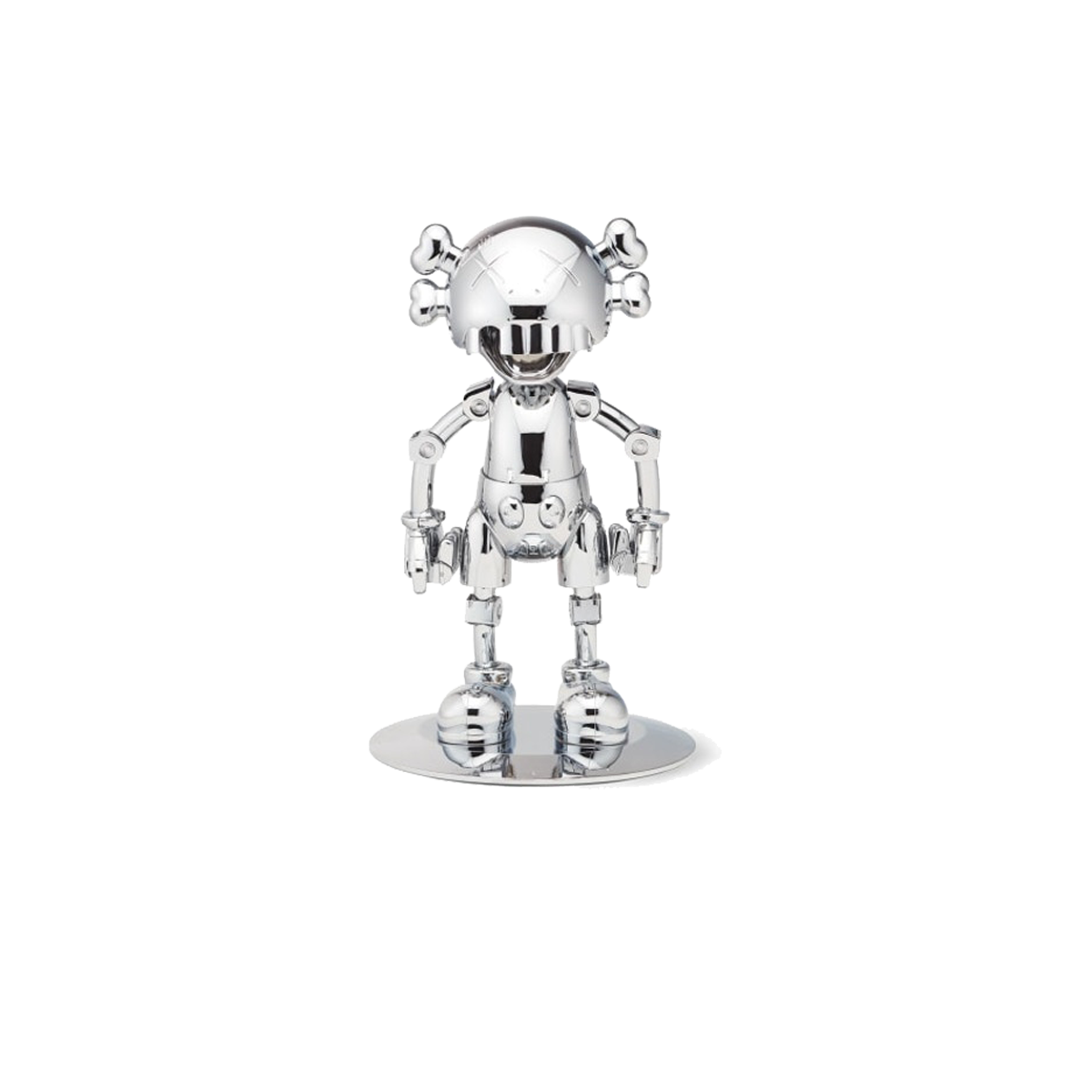 Kaws Companion 5th Anniversary Bearbrick 70% Grey (2009) SILVER CHROME sneaker – authenticated on KLEKT