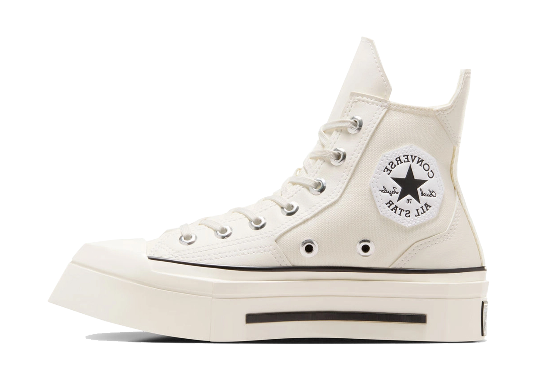 Converse Chuck 70 De Luxe Squared WMNS 'Egret' (2024) Egret/Black/Egret sneaker – authenticated on KLEKT