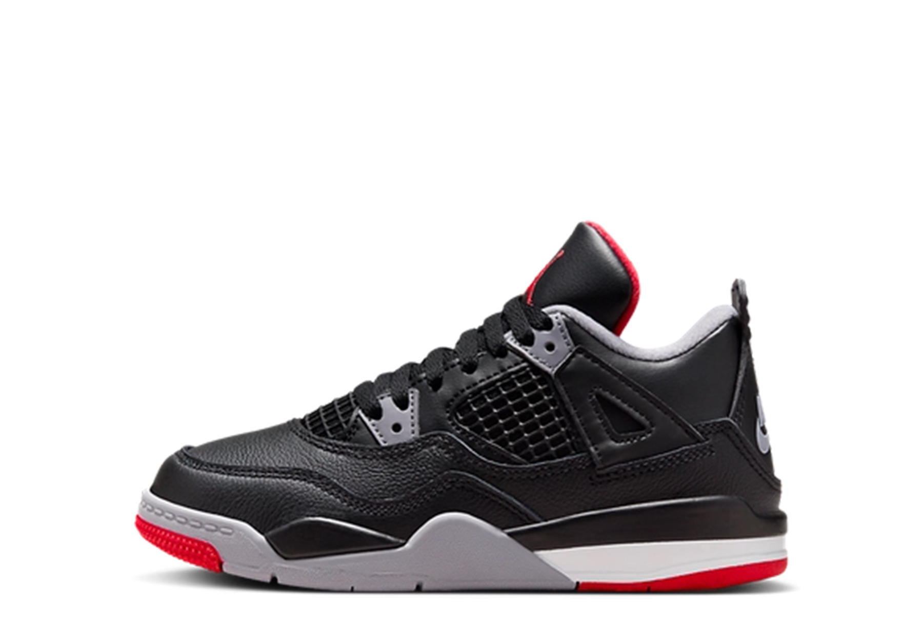 Air Jordan 4 Retro PS 'Bred Reimagined' (2024) Black/Cement Grey/Summit White/Fire Red sneaker – authenticated on KLEKT