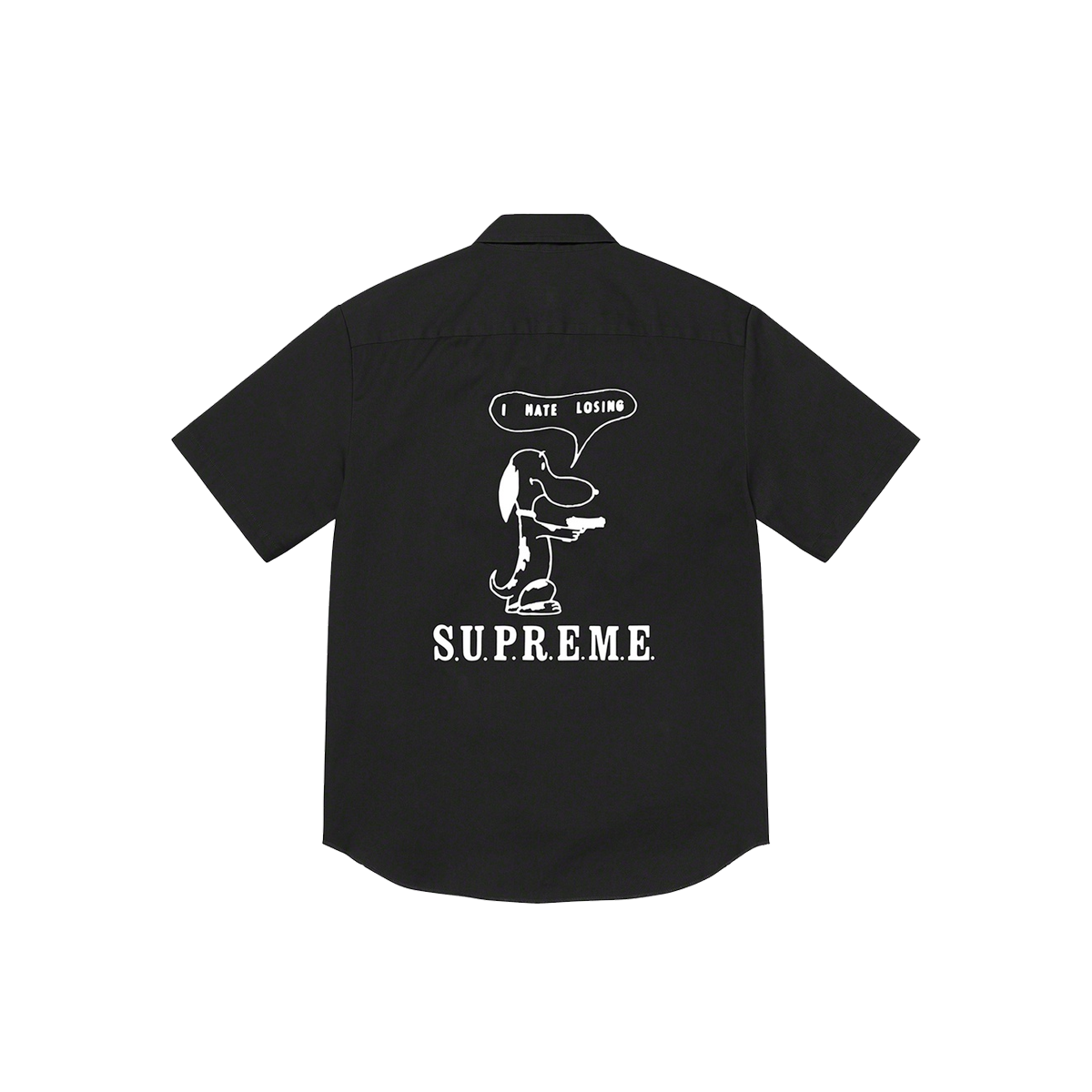 Supreme Dog S/S Work Shirt Black (SS21) BLACK sneaker – authenticated on KLEKT