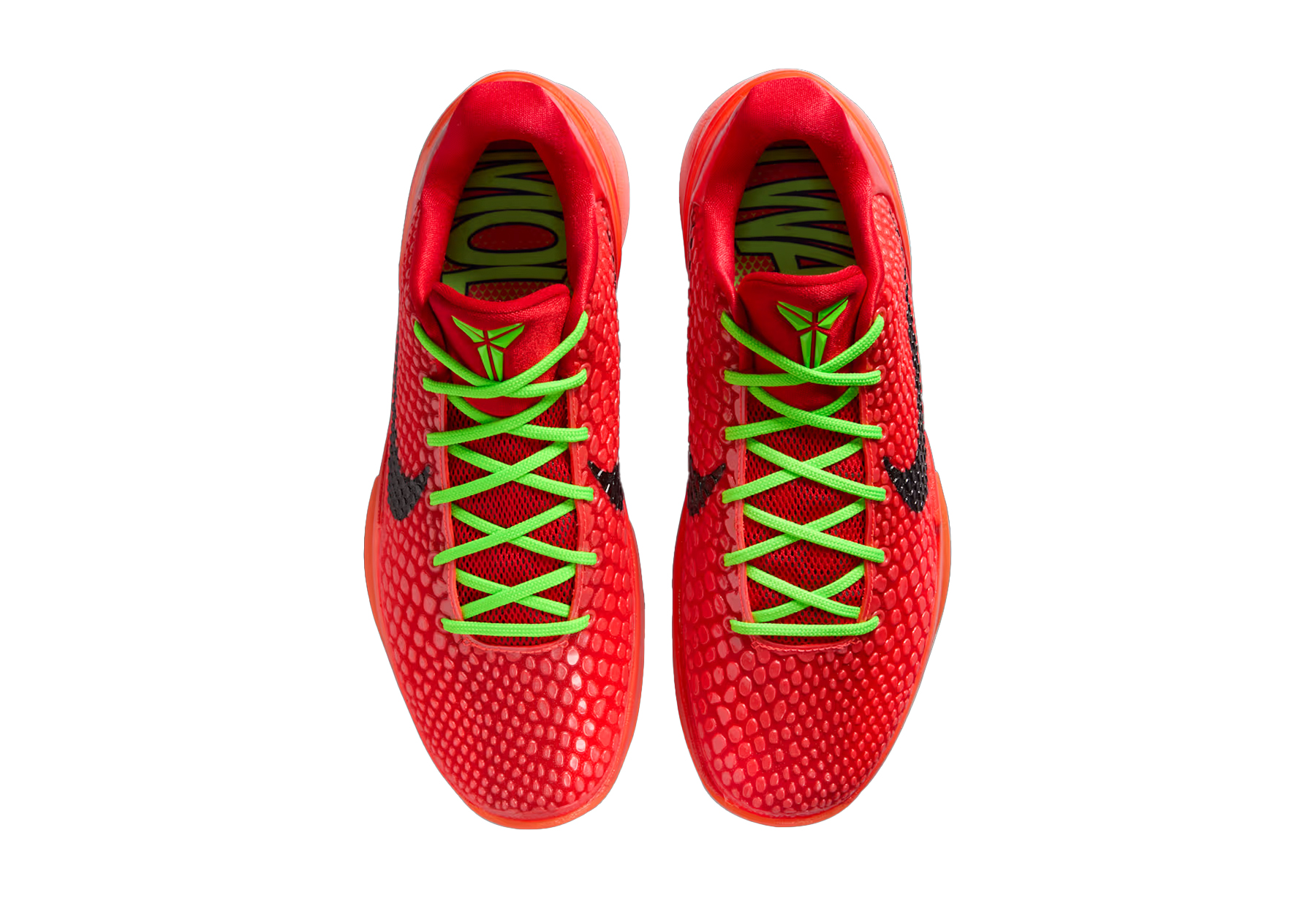 Nike Kobe 6 Protro 'Reverse Grinch' (2023) Bright Crimson/Black-Electric Green sneaker – authenticated on KLEKT