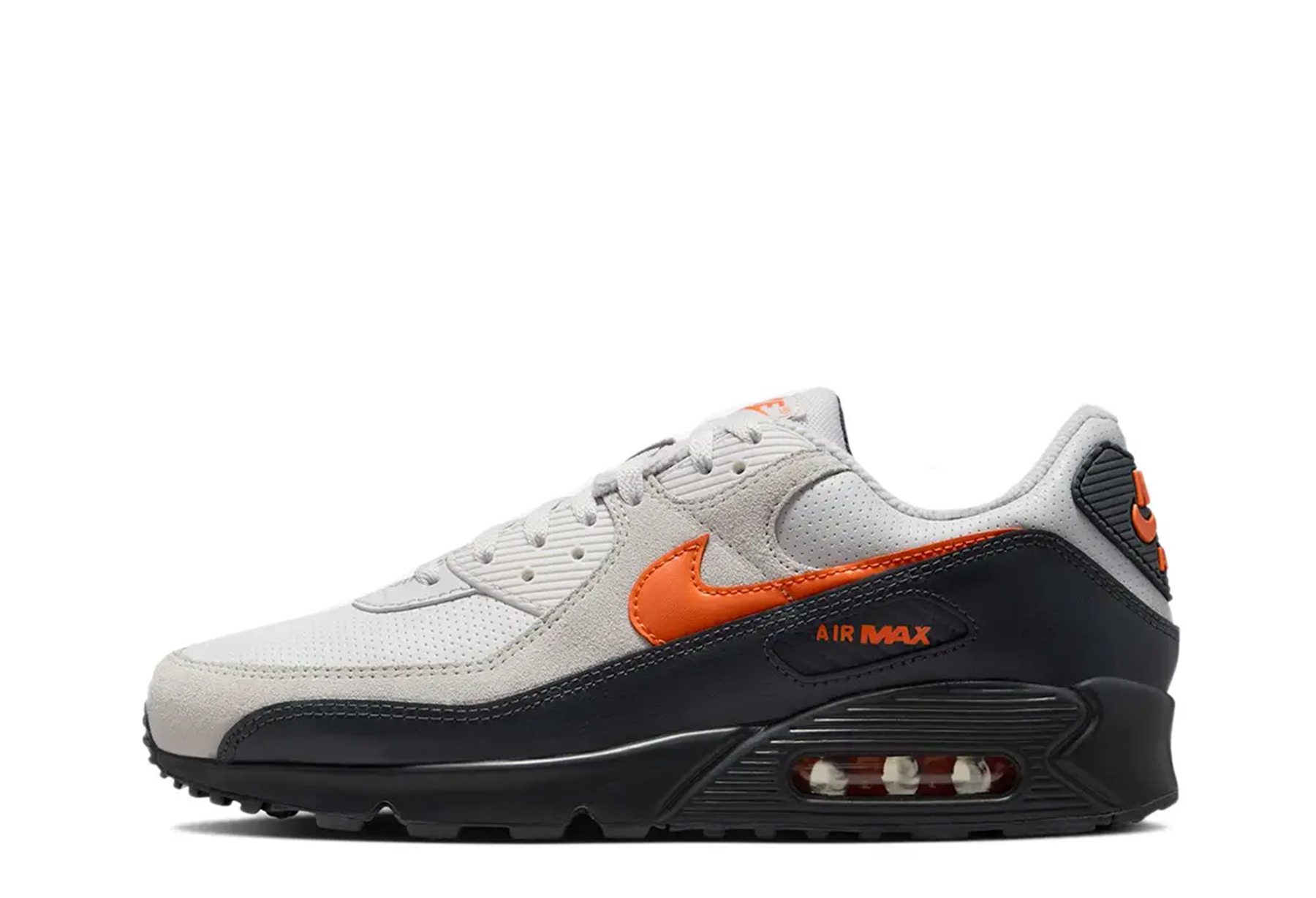 Nike Air Max 90 'Racing Orange' (2025) GREY sneaker – authenticated on KLEKT