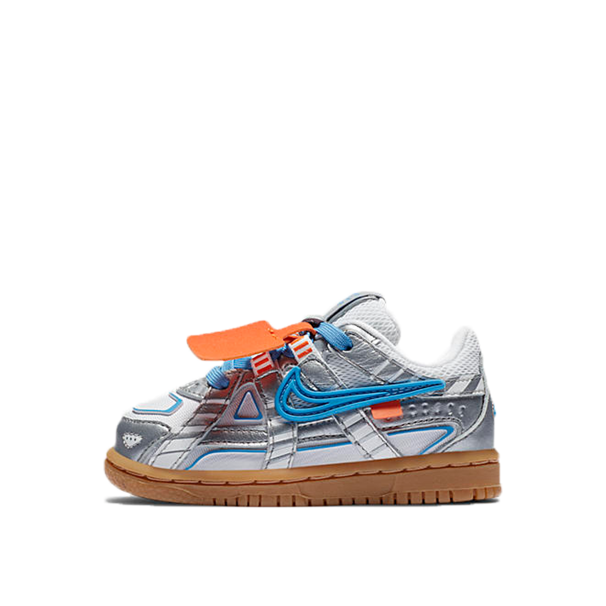 Nike x Off-White Rubber Dunk University Blue (TD) (2020) WHITE/UNIVERSITY BLUE/WHITE sneaker – authenticated on KLEKT