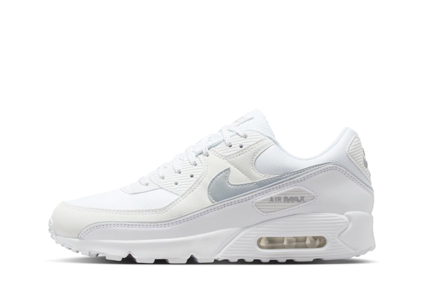 Nike Air Max 90 Premium 'White & Metallic Silver' (2026) White/Metallic Silver sneaker – authenticated on KLEKT