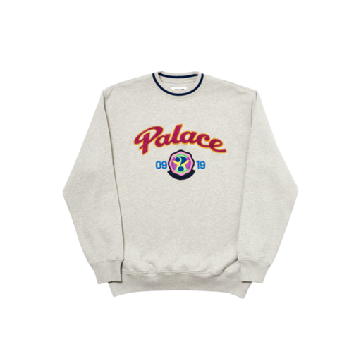 Palace Hi-Sport Crew Grey Marl (FW19)