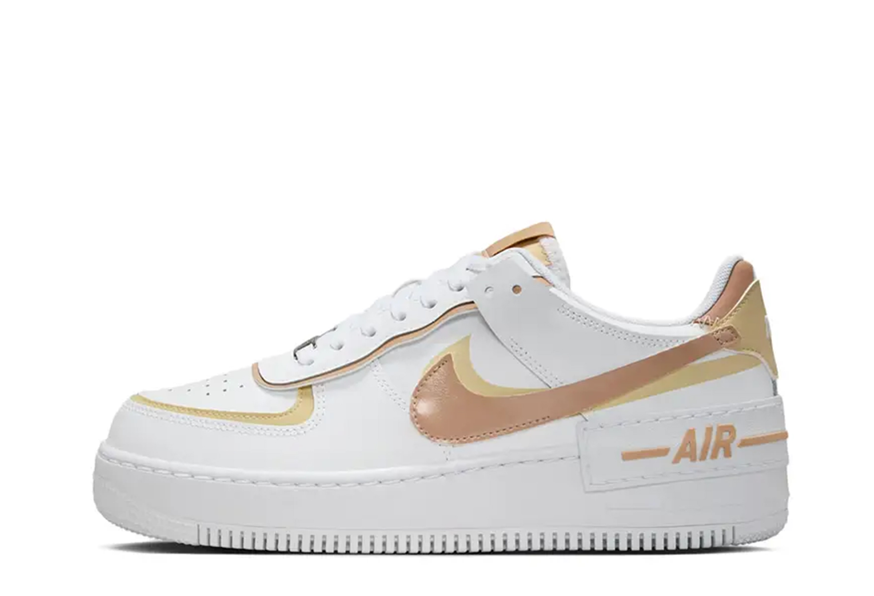 Nike Air Force 1 'Shadow Team Gold White' (2025) GOLD sneaker – authenticated on KLEKT