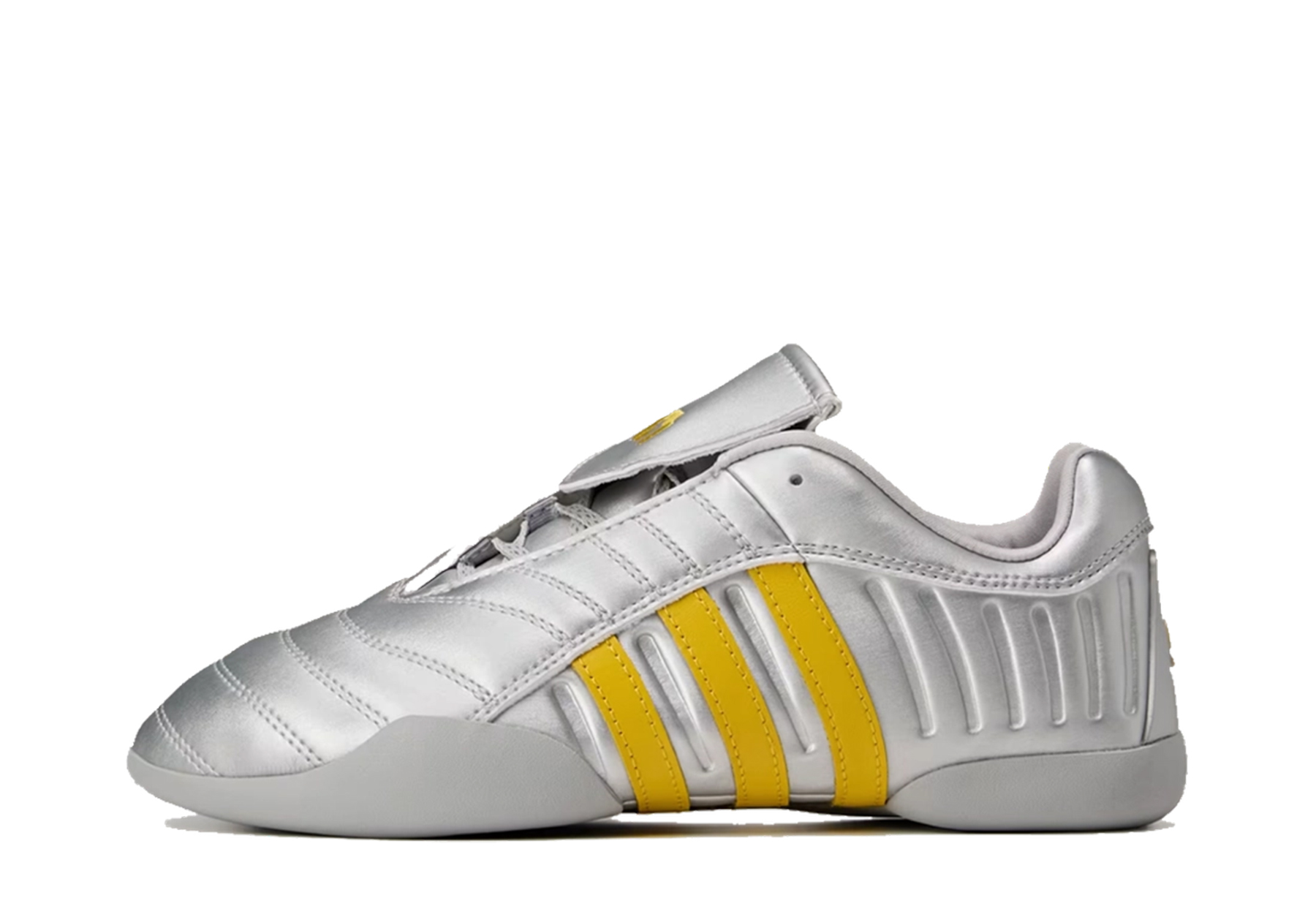 Adidas x Miaou Elite Mei 'Silver & Hazy Yellow' (2025) Silver Metallic/Collegiate Navy/Hazy Yellow sneaker – authenticated on KLEKT