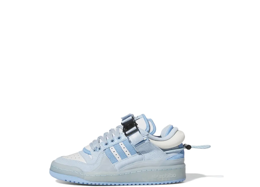Adidas x Bad Bunny Forum Buckle Low GS 'Blue Tint' (2022) Blue Tint/Light Blue/Clear Blue sneaker – authenticated on KLEKT