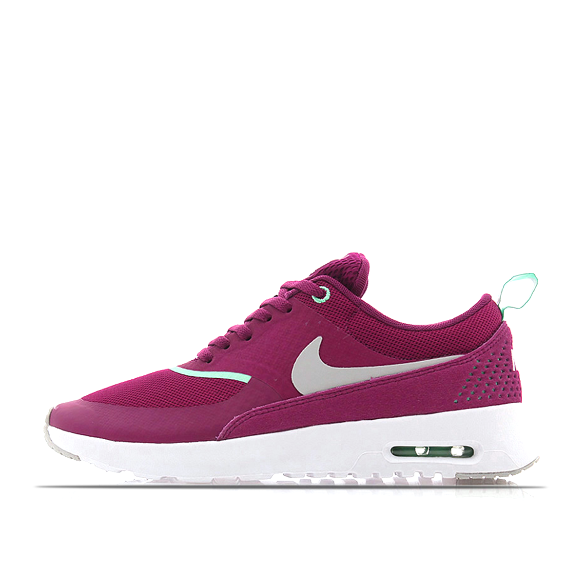 Nike WMNS Air Max Thea Raspberry Red Dusty Grey Green Glow (2013) Raspberry Red/Dusty Grey-Green Glow-White sneaker – authenticated on KLEKT
